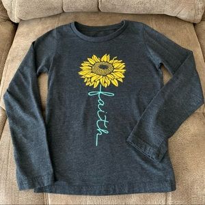 Faith Sunflower Shirt Girls S